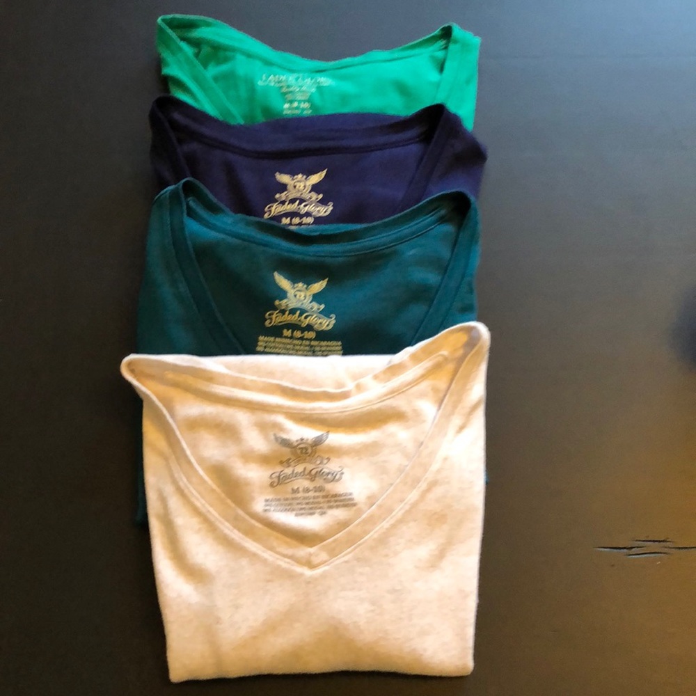 Set of four t shirts